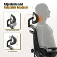 thumbnail image 3 of GIANNA Ergonomic High-Back Mesh Office Chair with Lumbar Support, Adjustable Armrests, and Breathable Design for Comfortable Long-Hour Work, Grey, 3 of 7
