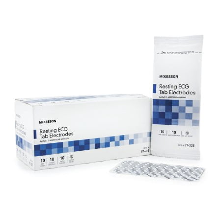 - McKesson EKG Tab Resting Electrode Non-Radiolucent 10 per Card, Box of 1000