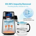 thumbnail image 3 of KFFKFF  Water Distiller  1.05GL/4L  750W 304 Stainless Steel Countertop Distilled Water Machine with Smart Switch Purifier Filter for Home Office, 3 of 9