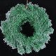 thumbnail image 4 of Christmas Wreath Flocked Pine Wreath Snowy Holiday Hanging Decoration for Front Door Party Diy Decor Events New Year 2024, 4 of 5