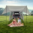thumbnail image 6 of Waterproof Car Awning for SUV/MPV/Van – 3 Doors & 2 Mesh Windows Outdoor Camping Shelter, Side/Rear Mount Canopy Tent with UV Protection & Ventilation, Easy Setup for Travel, Suitable for 4-6 People, 6 of 11