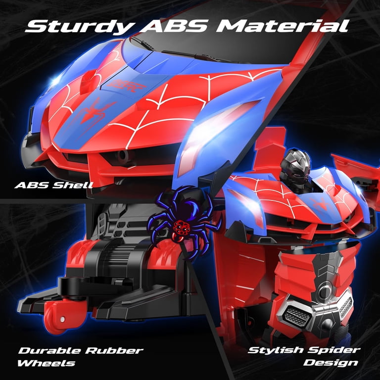 Deerc Spider RC Car Transform Robot, 1:18 Scale, One-Key