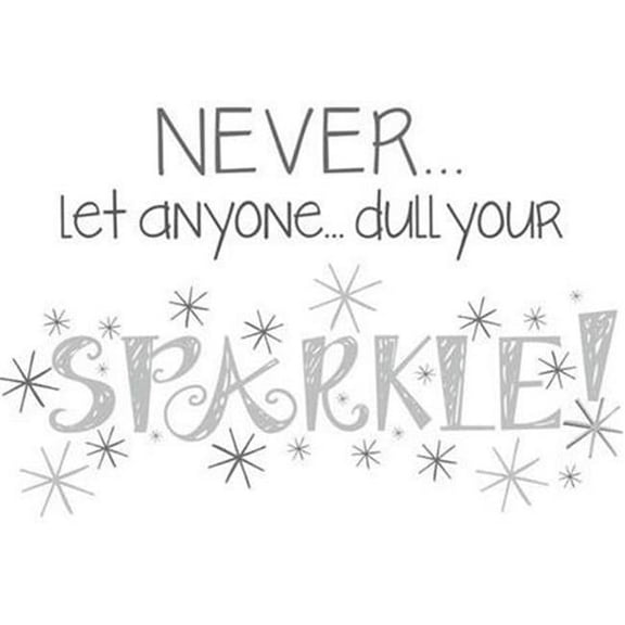 WallPops! Dull Your Sparkle Quote Wall Decals