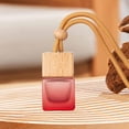 thumbnail image 1 of Botella difusora de ambientador colgante para coche, organizador de frascos de perfume, colgante de botella de aceite esencial de vidrio vacío, 8 ml Rojo, 1 of 8
