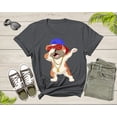thumbnail image 5 of Cool Dabbing Dancing Dog Wearing Sunglasses Hat Necklace T-Shirt Dabbing Puppy Shirt for Men Women Kids Boys Girls Teens Graphic Gift Tshirt, 5 of 8