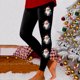 thumbnail image 1 of MKLEKYY Leggings de yoga para mujer, leggings para entrenamiento, leggings con estampado navideño, pantalones con bloques de color, leggings suaves y elásticos. 462, 1 of 4
