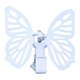 thumbnail image 1 of Dispositivo mecánico de mariposa eléctrica con alas batientes, adorno decorativo, para el hogar. Blanco, 1 of 9
