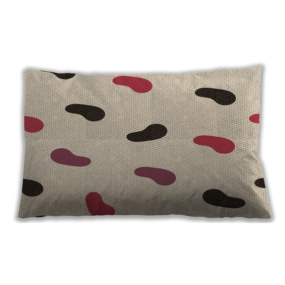 Ahgly Company Outdoor Rectangular Contemporary Lumbar Throw Pillow, 13 inch by 19 inch