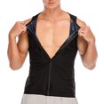 thumbnail image 5 of Lilvigor Men’s Sauna Vest Sweat Tank Top Heat Trapping Workout Vest for Male Body Shaper Waist Trainer Sauna Suit Corset for Men with Zipper, 5 of 6