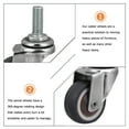 thumbnail image 3 of 5pcs 1inch Caster Wheels Heavy Duty Swivel Casters Furniture Wheels Casters, 3 of 6
