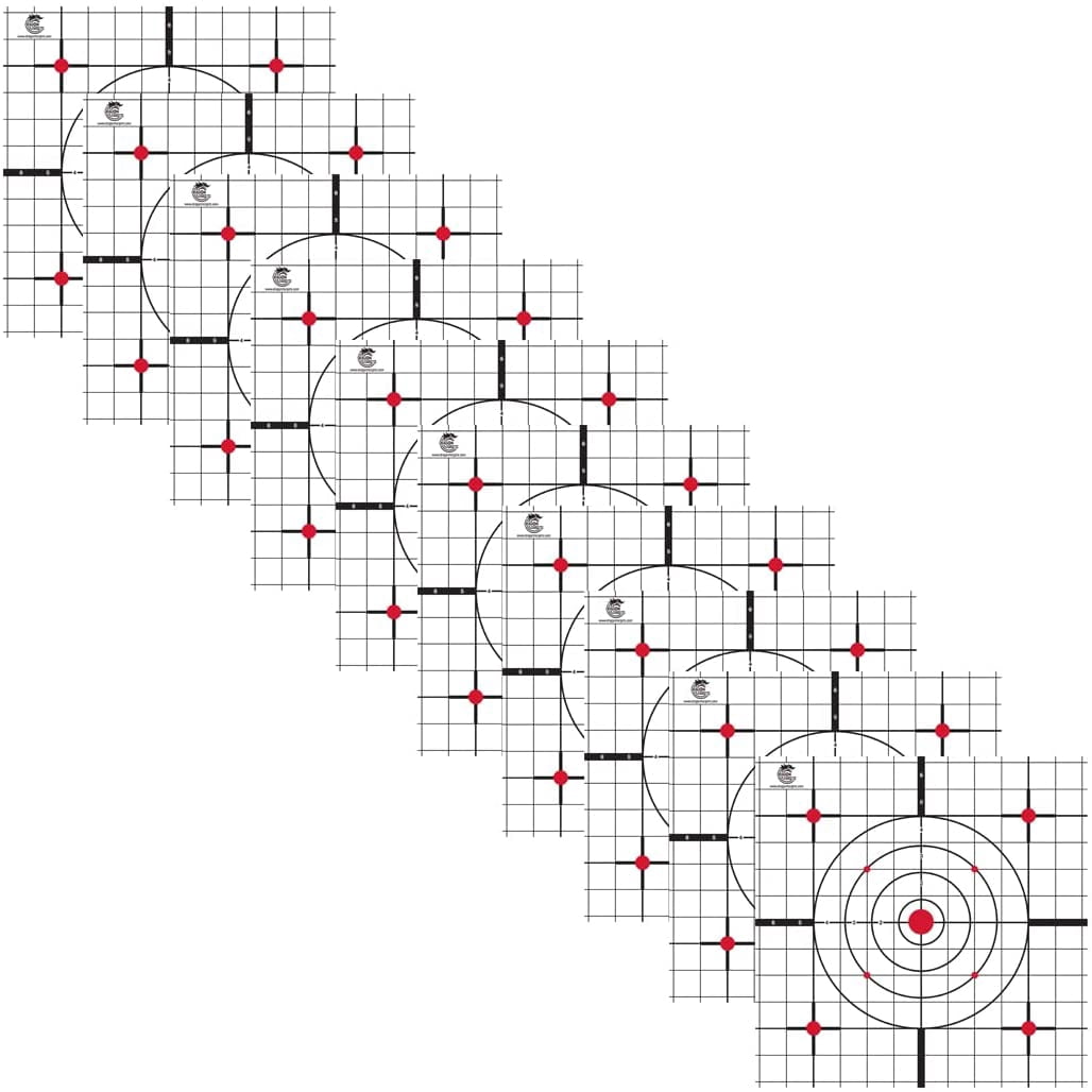 Dragon Targets 12" X 12" Sight-in Paper Targets (50 Pack)