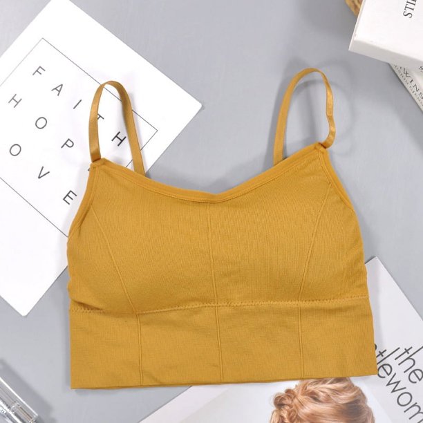 Top de tubo sin costuras con almohadilla para el pecho, chaleco, ropa interior sin costuras que envuelve el pecho, hermoso sujetador con tirantes ajustables en la espalda