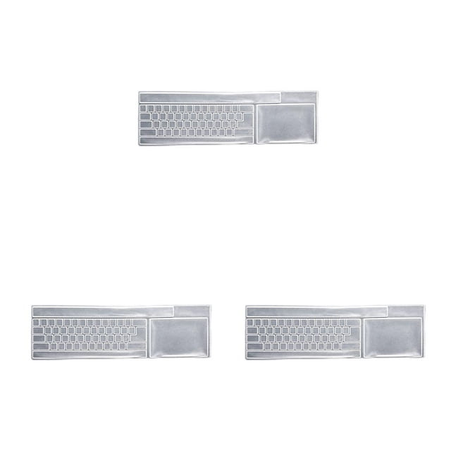 Transemion Universal Keyboard Cover Silicone Desktop Computer Keyboard Film 108 keys Laptop Keyboard Cover Skin 3Set