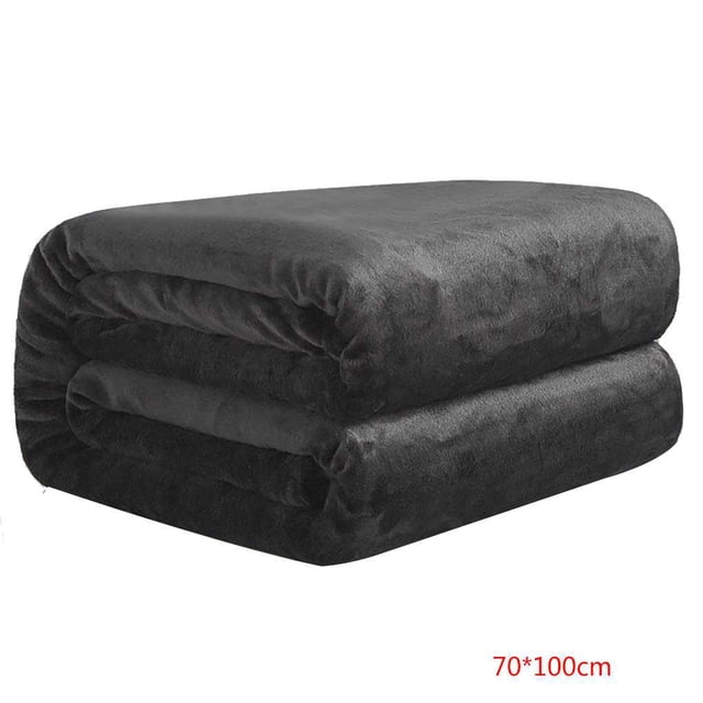 Manta de franela de color sólido Cama Coche Oficina Sofá Otoño Invierno Alfombra cálida Alfombras de habitación con aire acondicionado Scienceny JJ16157-27