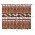 thumbnail image 5 of Pioneer Flower Floral Print Pattern Shower Curtain 84"x72", Bathroom Decorative Shower Curtain Set with 12 Hooks, Waterproof Washable, 5 of 6