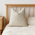 thumbnail image 7 of Textured Chenille Throw Pillow Cover 18X18 Inches Cream White Soft Plush Decorative Cushion Case for Sofa Couch Bed Living Room Farmhouse Aesthetic Home Decor Haodejw, 7 of 7