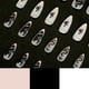 thumbnail image 5 of 2 Piezas Uñas de Serpiente BRILLAR Flores Pequeñas Color Negro, 5 of 5