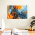 thumbnail image 3 of Elephant Stock Abstract Lava Swirls Wall Art - Horizontal Canvas Wall Art - Living Room Wall Decor - Abstract Canvas - Blue And Orange Decor - 12" x 8", 3 of 8