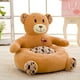 thumbnail image 3 of Niños Sofá de Cubierta de Asiento Forma Animal Sillón Cubierta Silla de Bolsa de Frijoles para Niños Oso, 3 of 9