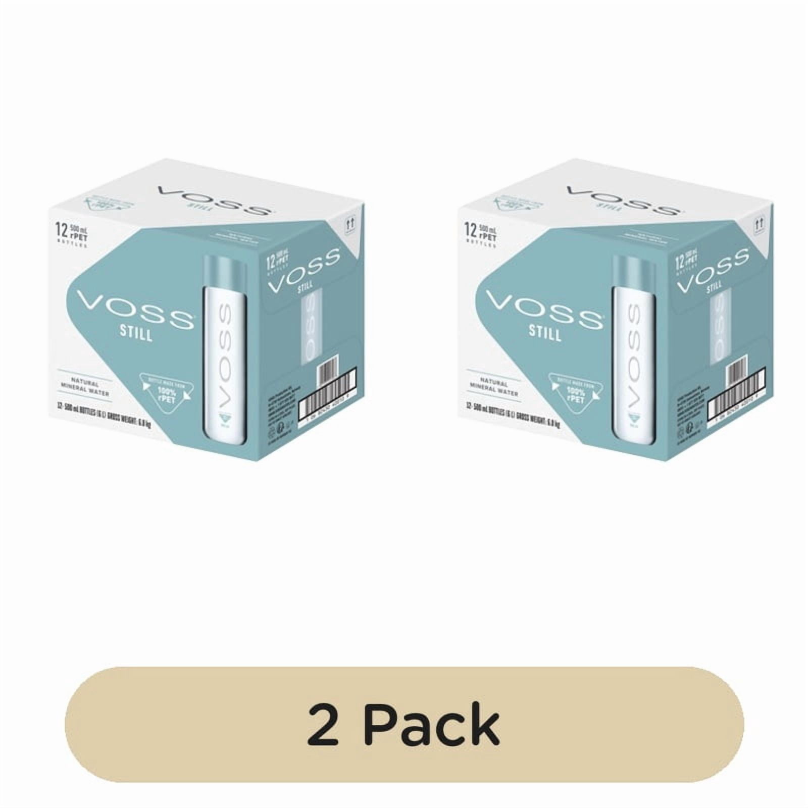 VOSS Still Artesian Water rPET Bottle 12 x 500ml, British Import (Pack of 2)