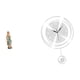 thumbnail image 1 of Estatua de Lutero,Estatua de la Virgen María Figura Colección Religiosa,Figura de resina y la Dama de Lutero,Reloj de pared,Reloj de pared decorativo para baño o dormitorio, 1 of 8