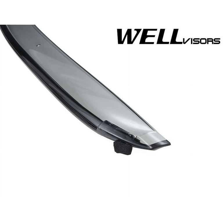 Wellvisors Side Window Visors Deflectors Rain Guards With Black Trim for  2012-2020 Chevrolet Sonic Sedan 3-847CH003