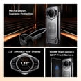 thumbnail image 6 of DOOGEE S200 Rugged Phone 5G Unlocked, 48GB+256GB/2TB Android 16 Rugged Smartphone, 10100mAh, 6.72"FHD + 120 Hz Display with 1.32" Rear Screen, 100MP+20MP Night Vision, IP68/IP69K/NFC/Fingerprint/GPS, 6 of 11