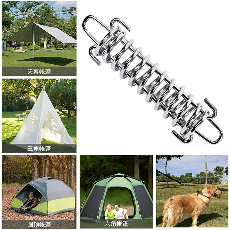 Græder heroisk Placeret 4 Pieces Tent Spring Buckles Steel Spring Awning Tent Heavy Duty Rope Tent  Rope Buckle Fixing Kit Garden Sail Tensioner Travel Tent Accessories -  Walmart.com