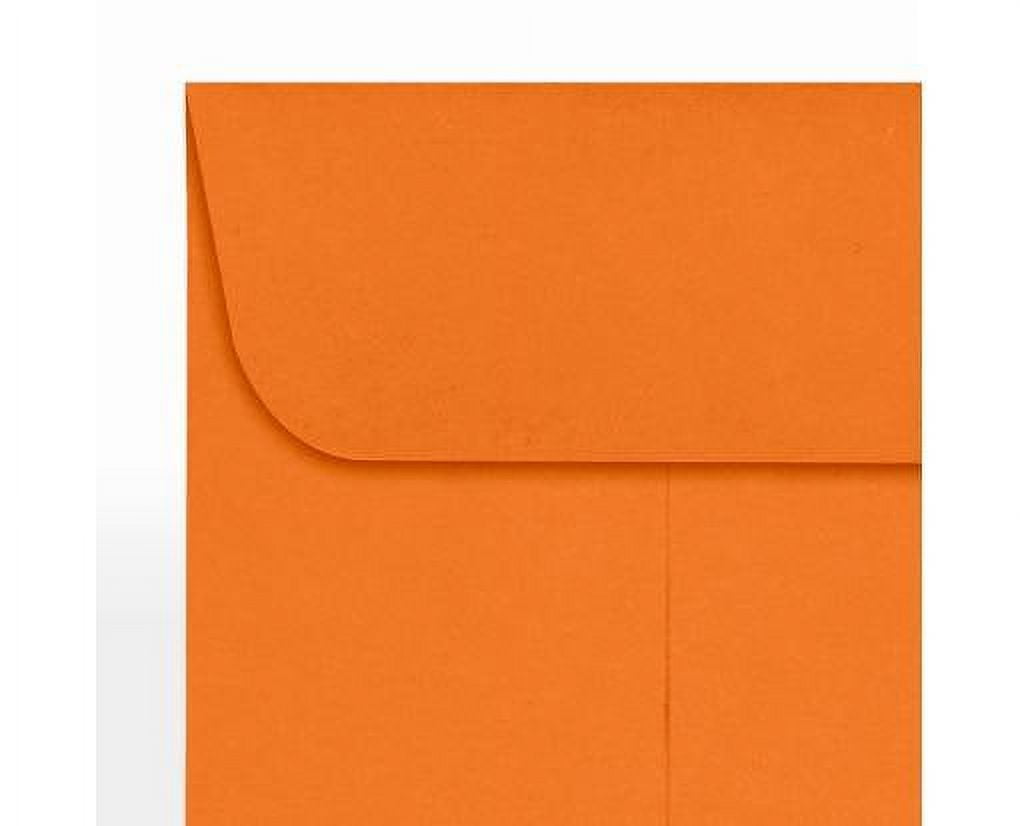 LUXPaper #1 Coin Envelopes w/ Moistenable Glue, Mandarin Orange, 2 1/4in x 3 1/2in, 80lb, 250/Pack