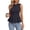 Dark Grey, variant on Womens Summer Tops Business Casual Outfits Crew Neck Sleeveless Shirts Slim Fit Peplum Tank Top