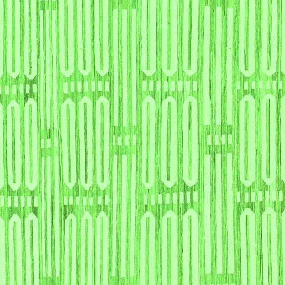Ahgly Company Indoor Square Solid Green Modern Area Rugs, 3' Square