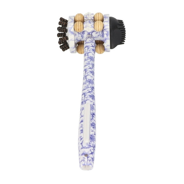 Martillo de masaje de madera con cabeza redonda, manual, para aliviar el estrés y masajear puntos gatillo.