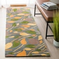 thumbnail image 3 of SAFAVIEH Soho Cantor Abstract Wool Area Rug, Grey/Multi, 3'6" x 5'6", 3 of 8