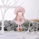 thumbnail image 5 of Gibobby Gorro de Navidad, adornos colgantes de Ángel de nieve, colgante de árbol de Navidad, decoración de fiesta de cumpleaños para niña(Rosa), 5 of 5