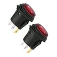 thumbnail image 3 of Interrupteur Rond Marche/arrêt, 2 Pcs Interrupteur à Bascule LED Rouge Interrupteur à Bascule Valeur Exceptionnelle, 3 of 8