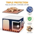Heated Cat House,Heated Cat Bed wtih 9 Level Temperature and Timer ...