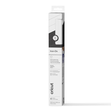 Cricut Iron-On, Basics Sampler (6 ct), 12 x12, Roll