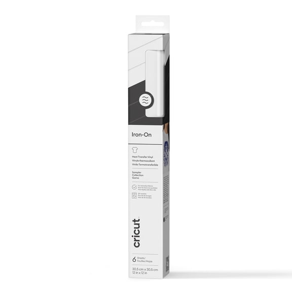 Cricut Iron-On, Basics Sampler (6 ct), 12 x12, Roll