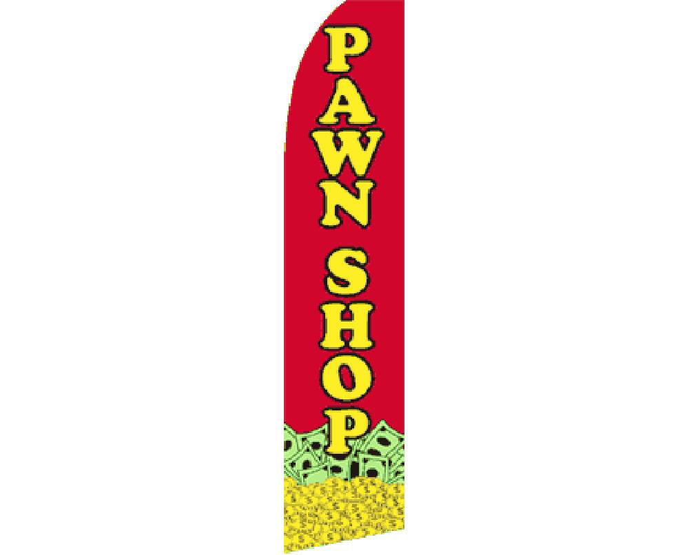 "PAWN SHOP" advertising super flag swooper banner business sign jewelry gold 