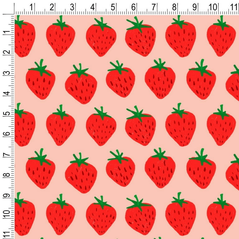Cute Strawberry Strawberries Pattern Sketchy Premium Roll Gift Wrap  Wrapping Paper