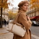 thumbnail image 1 of Bolso tote para mujer para el trabajo y los desplazamientos | Bolso grande de tela con bolsillo con cremallera | Ligero y resistente | Negro, caqui, marrón | Otoño e invierno, 1 of 6