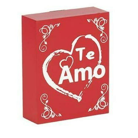 JennyGems Wooden Sign Spanish Language I Love You: Te Amo Regalo - Amar - Te Quiero - Signo de Regalo - Best Friends Gift in