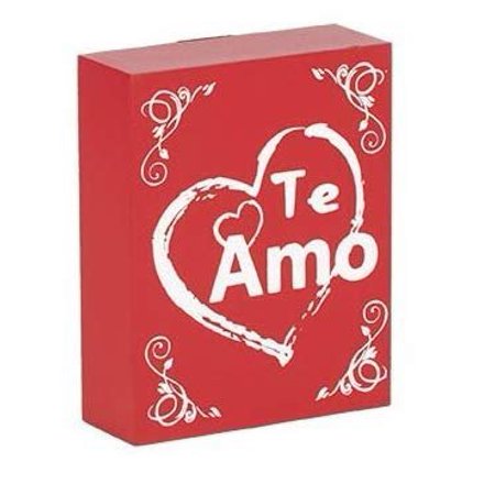 JennyGems Wooden Sign Spanish Language I Love You: Te Amo Regalo - Amar - Te Quiero - Signo de Regalo - Best Friends Gift in (Signs As Best Friends)