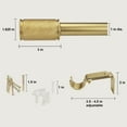 thumbnail image 6 of SKYPLUS LIVING 1 inch Single Window Curtain Rod with Gold Finials Set, Adjustable 36-72 in,Gold, 6 of 9