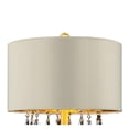 thumbnail image 2 of Benjara Earl 29 Inch Table Lamp, Ivory Shade, Crystal Droplets, Gold, 2 of 2