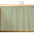 thumbnail image 2 of Sage Green Small Cabinet Curtains 10"W x 11"L, Farmhouse Sage Green Decor Sink Skirt Dust-Proof Short Curtain for Bathroom Vanity Storage Cubby Desk, Self Adhesive Privacy Drapes, 2 of 9