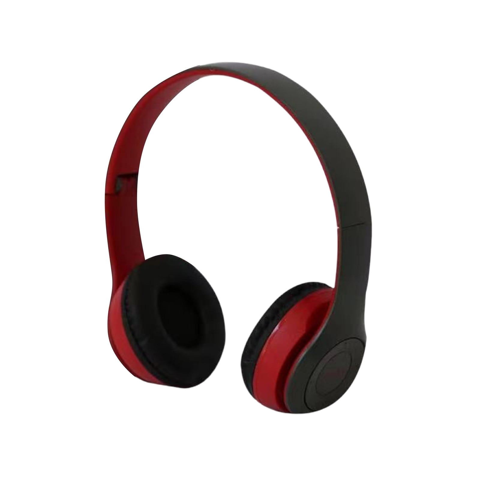 ワイヤレスヘッドフォン Wireless Over The Ear Bluetooth Headphones, Built-In Mic, Red, 3