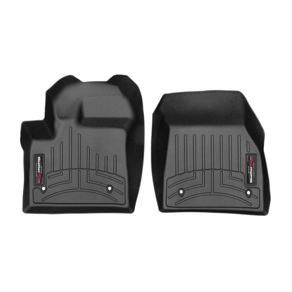 WeatherTech Custom Fit FloorLiners compatible with Land Rover Rover Range Rover Evoque - 1st Row (Driver & Passenger), Black