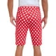 thumbnail image 3 of Pantalones cortos de hombre INSPIRE CHIC con lunares, pantalones chinos de verano para golf, frente plano, 30 rojo, 3 of 5