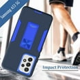 thumbnail image 5 of Samsung A53 5G, Galaxy A53 5G case, Military Grade Heavy Duty with HD Screen Protector Magnetic Ring Kickstand Car Mount Protection Armor Phone Case Cover for Samsung Galaxy A53 5G (Navy_Blue), 5 of 14